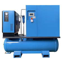 将图片加载到图库查看器,20HP 230V 3-Phase All-in-one Variable Speed Frequency Rotary Screw Air Compressor - 39CFM@235PSI with 80 Gallon Tank & Refrigerated Dryer and Built-in Air Oil Separator for Laser Engraver