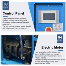 将图片加载到图库查看器,20HP 230V 3-Phase All-in-one Variable Speed Frequency Rotary Screw Air Compressor - 39CFM@235PSI with 80 Gallon Tank & Refrigerated Dryer and Built-in Air Oil Separator for Laser Engraver