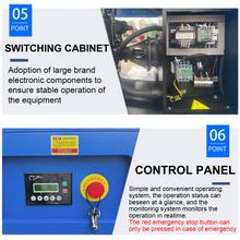 Load image into Gallery viewer, 10HP 7.5KW All-in-One Fixed Frequency Rotary Screw Air Compressor 40CFM@150PSI/230V/60Hz/3-Phase with 80 Gallons Tank and Refrigerated Air Dryer, Stationary Industrial Air Compressor