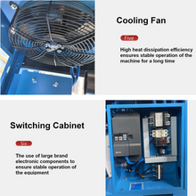 将图片加载到图库查看器,10HP 7.5KW Variable Speed Frequency Rotary Screw Air Compressor 39CFM@120PSI/230V/60Hz, Stationary Industrial Air Compressor