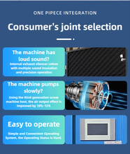 将图片加载到图库查看器,20HP 230V 3-Phase All-in-one Variable Speed Frequency Rotary Screw Air Compressor - 39CFM@235PSI with 80 Gallon Tank & Refrigerated Dryer and Built-in Air Oil Separator for Laser Engraver