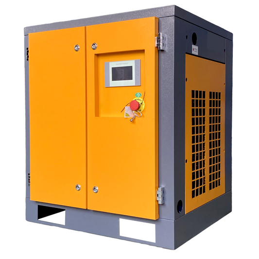 10HP 7.5KW Variable Speed Frequency Rotary Screw Air Compressor 39CFM@120PSI/230V/60Hz, Stationary Industrial Air Compressor